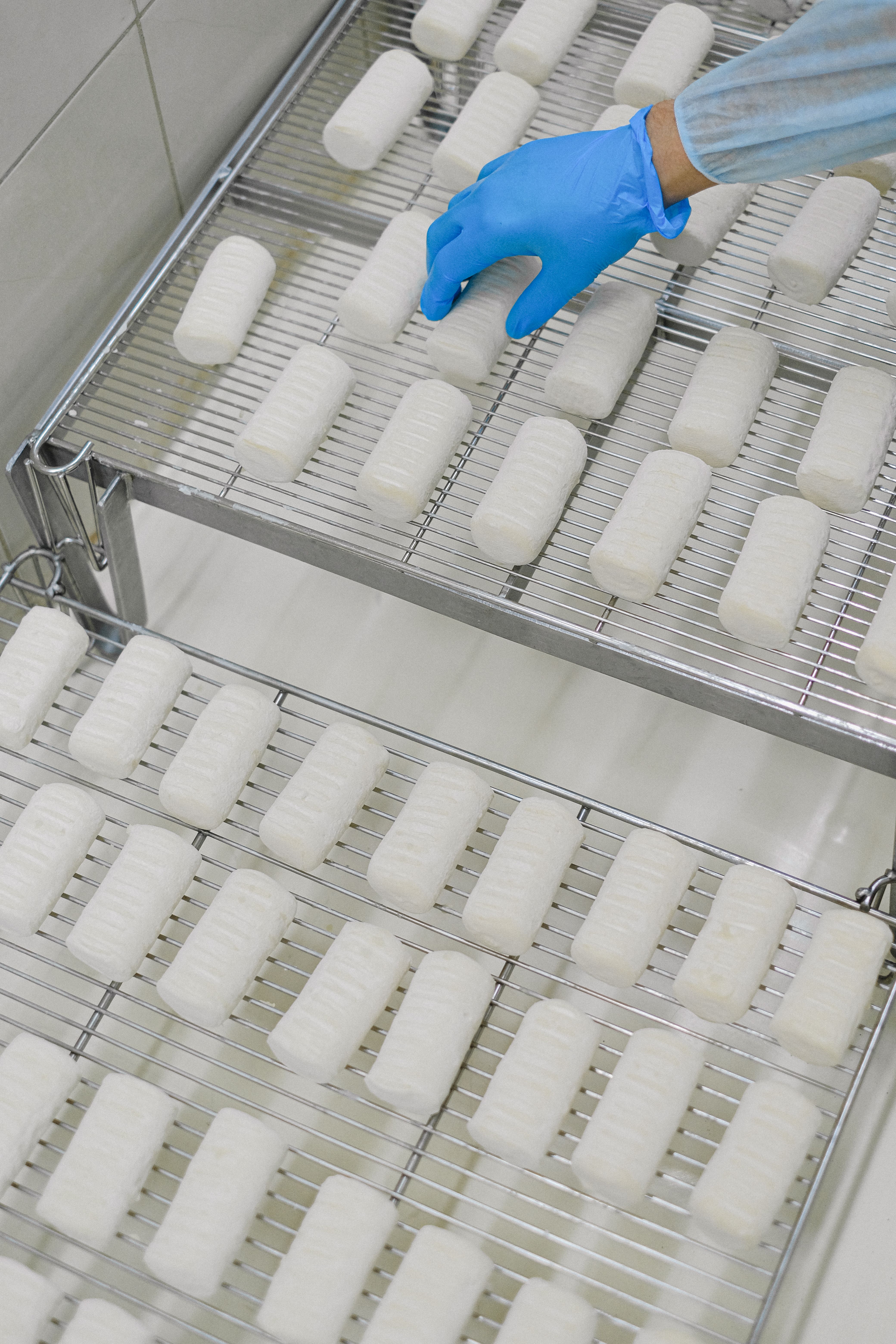Producten op rekken, basis voor R&D-normen